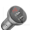 Автомобильное зарядное устройство 2хUSB 4.8A 24W серый BASEUS (CCBX-0S-Baseus)