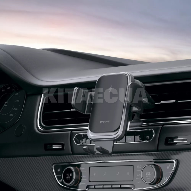 Автомобильный держатель на дефлектор Nitro Charge 15W с беспроводной зарядкой PROOVE (555370001) - 3