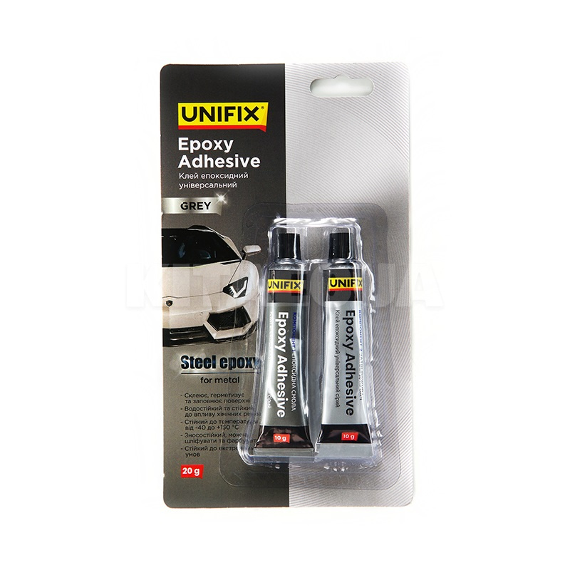 Клей эпоксидный для металла серый 20г UNIFIX (940027)