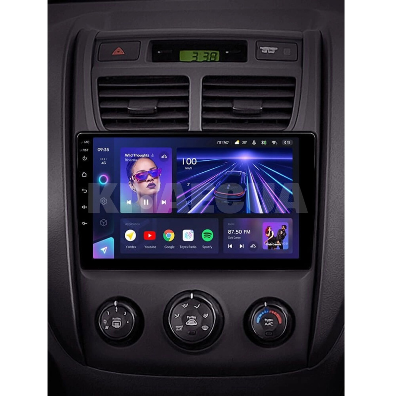 Штатная магнитола CC3L 4+32Gb 9" Kia Sportage 2 2007-2009 Teyes (42709) - 2