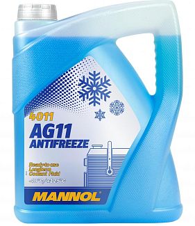 Антифриз синій 5л AG11 -40°C Longterm Mannol