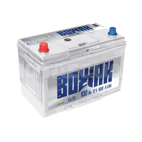 Аккумулятор автомобильный 100Ач 800А "+" слева ВОЖАК (600 74 02)
