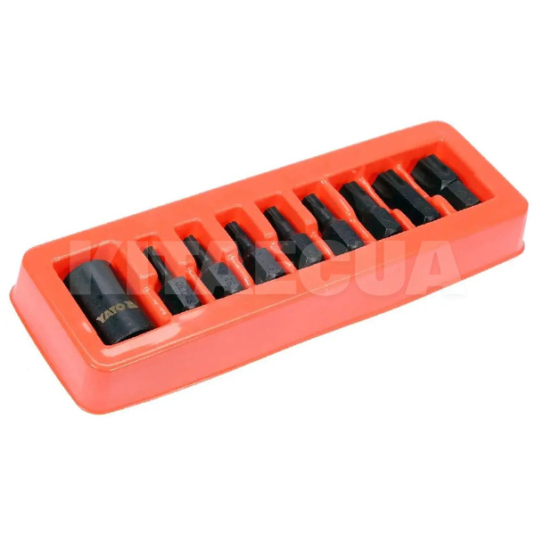Набор бит ударных 1/2" TORX T30-T70 9 предметов YATO (YT-10664)
