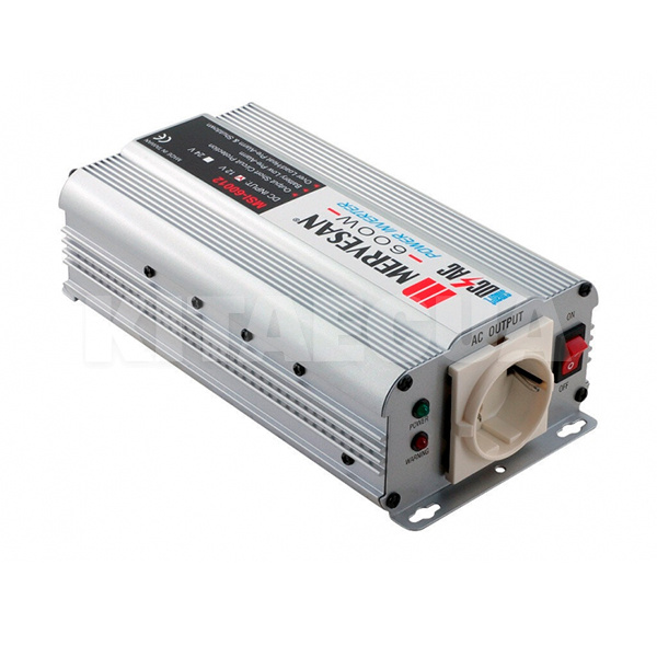 Инвертор 1500Вт 12-220В с розеткой MSI-600-12 (max) MERVESAN (85137)