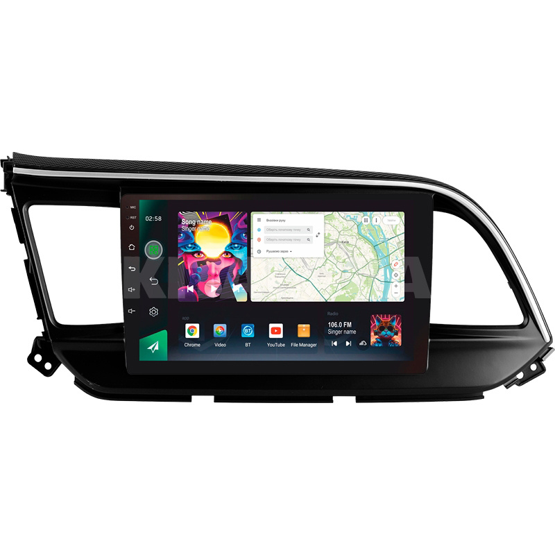 Штатна магнітола PRO 9464 4+64 Gb 9" Hyundai Elantra 6 2018-2020 SIGMA4car (39645)