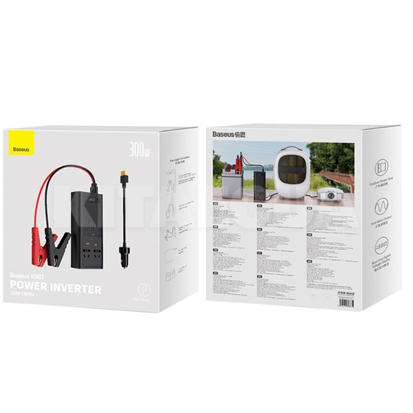 Автомобильный инвертор 12-220В 300Вт BASEUS (CGNB010101) - 3