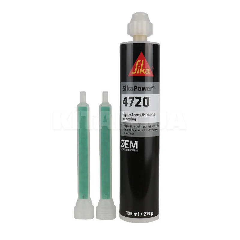 Клей для кузовных деталей Power-4720 черный 195мл SIKA (00000264735-Sika)