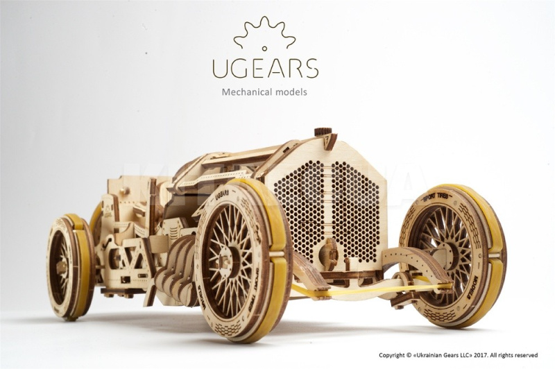 Механическая модель "Спорткар U-9 Гран-при" UGEARS (70044)