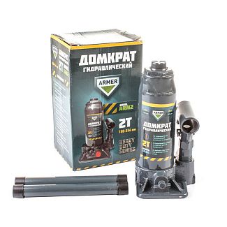 Домкрат гидравлический бутылочный до 2т (180-355 мм) ARMER