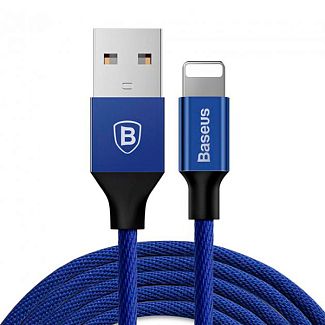 Кабель USB Lightning 1.2м синій BASEUS