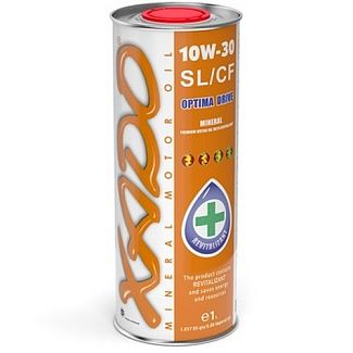 Масло моторное минеральное 1л 10W-30 SL/CF Atomic Oil XADO