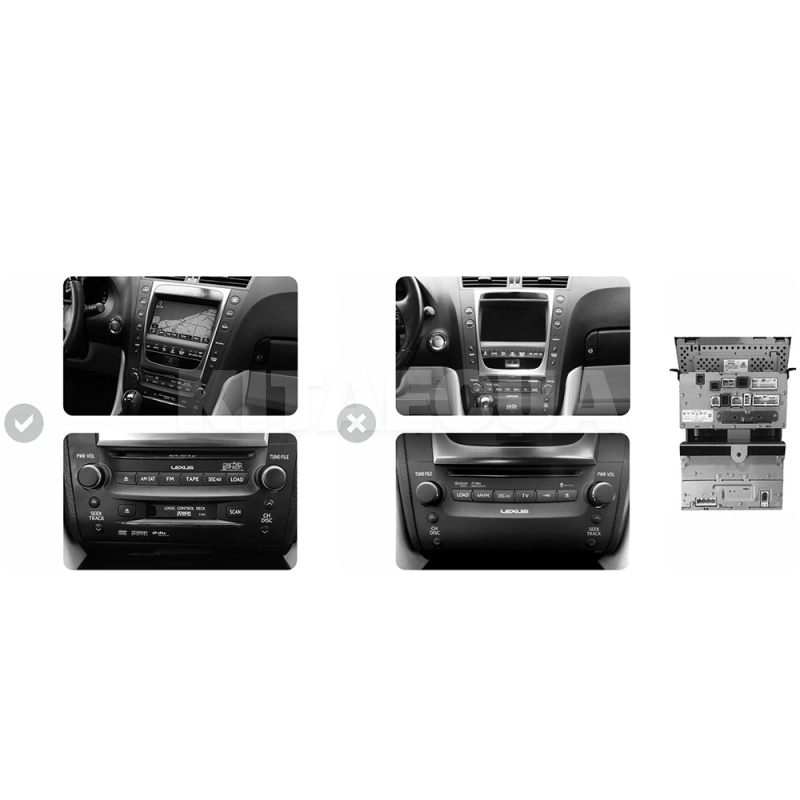 Штатна магнітола E9232 2+32 Gb 9" Lexus GS III 3 300 2004-2011 SIGMA4car (41966) - 3