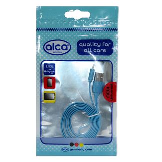Кабель USB Lightning 2А 510 740 AL 1м синій ALCA