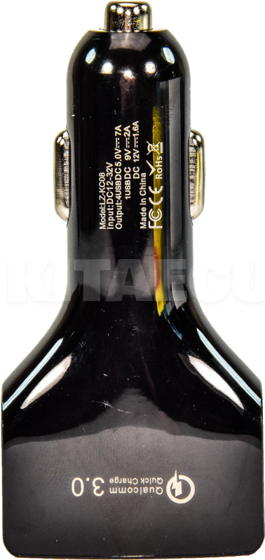 Автомобільний зарядний пристрій 2 USB Qualcom 3.0 7a Black CQC-400 XoKo (CQC-400-BK-XoKo) - 3