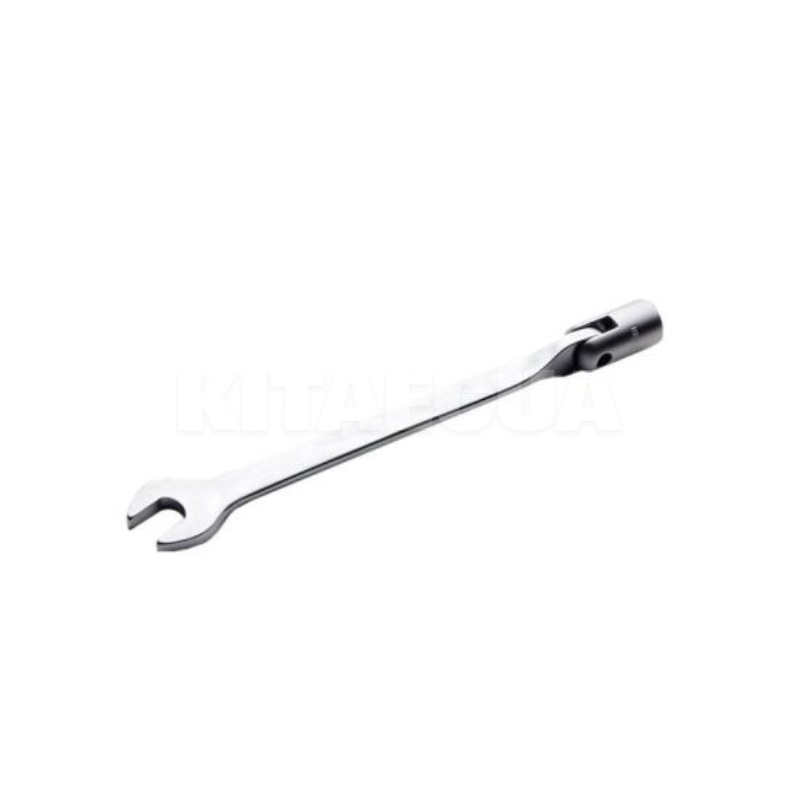 Ключ рожково-накидной 9 мм 12-гранный шарнирный CrV СИЛА (201509)