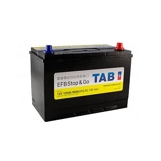 Акумулятор автомобільний 105Ач 900А "+" праворуч TAB