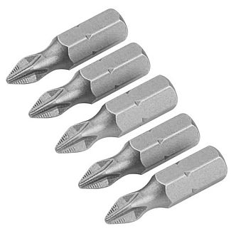 Биты S2A крестовые РН 2х25мм 5шт TOLSEN