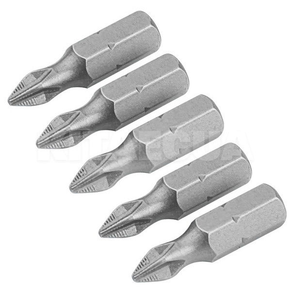 Біти S2A хрестові РН 2х25мм 5шт TOLSEN (20271)