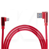 Кабель USB microUSB червоний PULSO ((400) R 90°)
