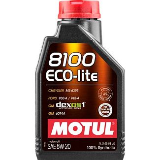 Масло моторное синтетическое 1л 5W20 8100 ECO-LITE MOTUL