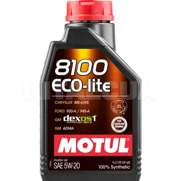 Масло моторное синтетическое 1л 5W20 8100 ECO-LITE MOTUL (5w20)