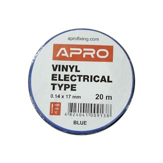 Ізоляційна стрічка синя 20 м x 17 мм APRO