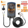 Зарядка для электромобиля Type Tesla 12 кВт 50А 1-фаза Wi-Fi Taurus EV-PRO APP Version FEYREE (FY12-50-1PH-TS-CS-TAU-PRO)