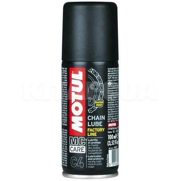 Смазка синтетическая для цепей 100мл chain lube factory line MOTUL (815650 / 106423)