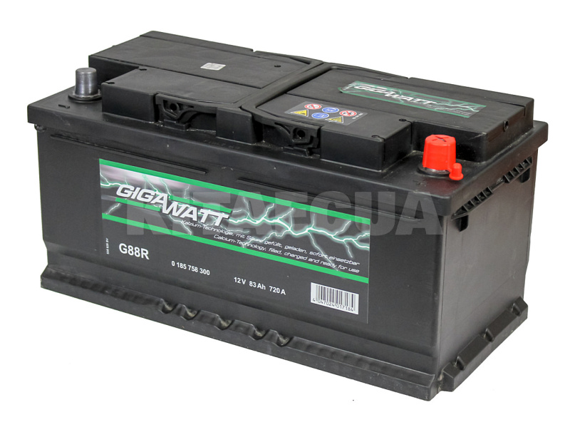 Аккумулятор автомобильный 83Ач 720А "+" справа GIGAWATT (GW 0185758300) - 2