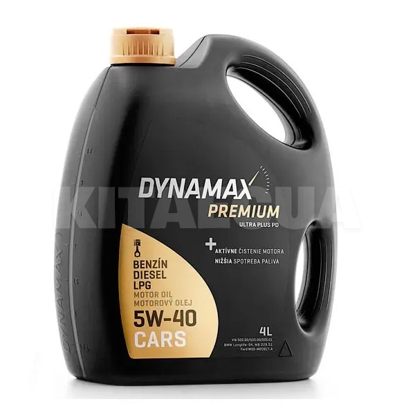 Масло моторное синтетическое 4л 5W-40 ULTRA PLUS PD DYNAMAX (501600)