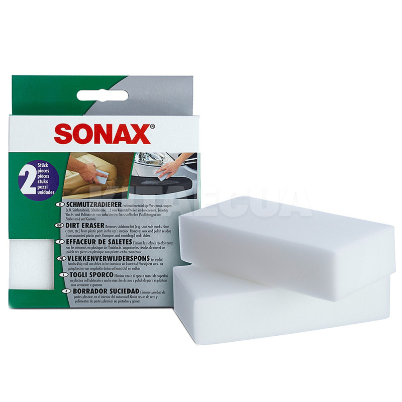Губка для очистки грязной поверхности, 2 шт Sonax (416000)