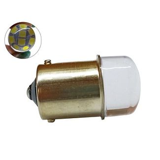 LED лампа для авто T25 BA15s 24V 6000K 9 світлодіодів AllLight