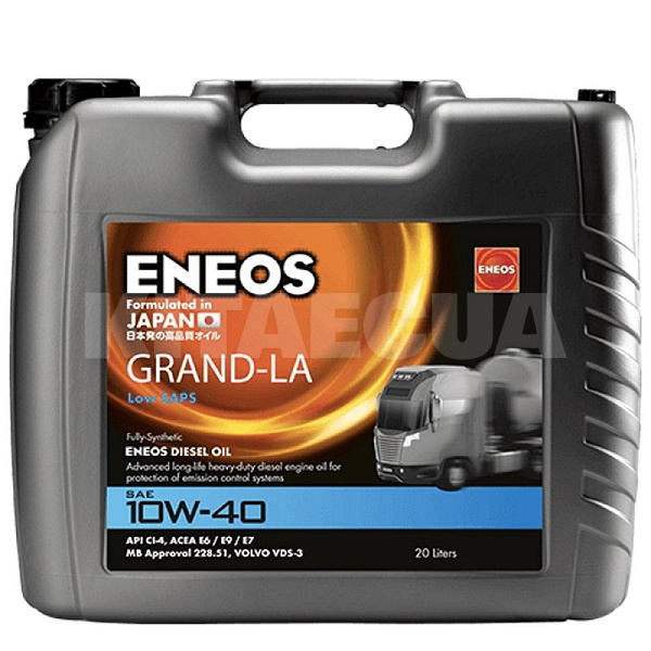 Масло моторне Напівсинтетичне 20л 10w-40 grand-la ENEOS (EU0045201N)