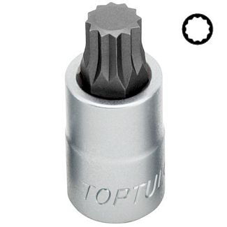 Головка торцевая с SPLINE насадкой M14 1/2" 55 мм TOPTUL
