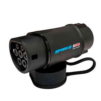 Переходник 7.4 кВт 32А 1-фаза Type 2 (станция) - Type 1 (американское авто) SPARKS