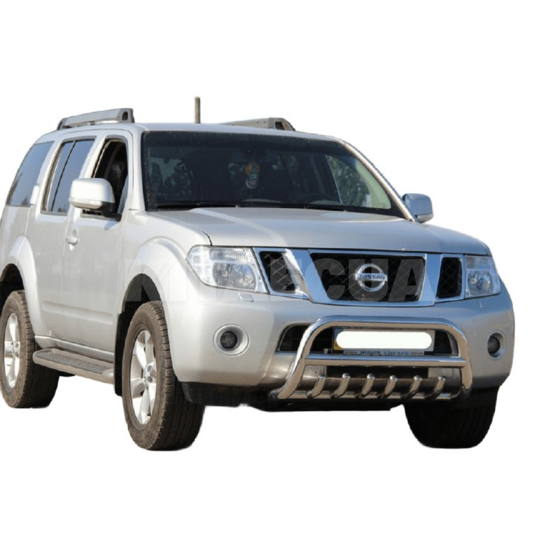 Кенгурятник WT008 Nissan Navara 2006-2015 нержавеющая сталь CAN (dd22622) - 3