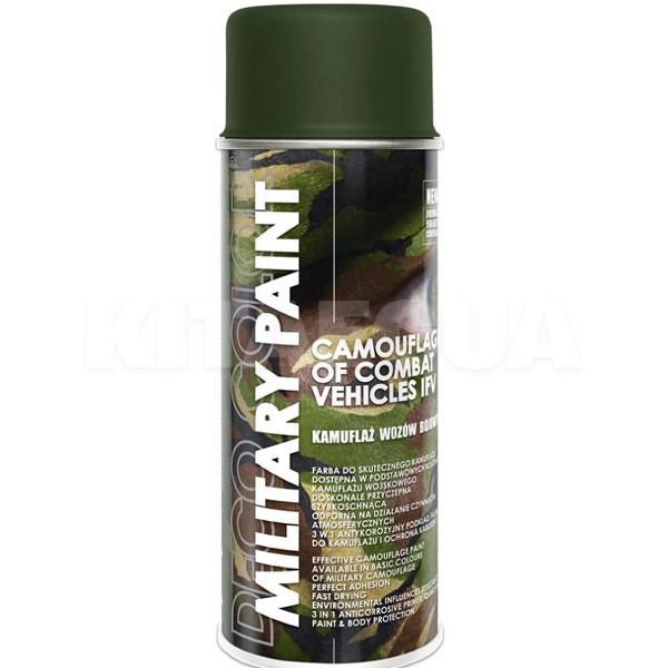 Краска глянцевая 400мл темно-оливковая DecoColor (728510-DecoColor)