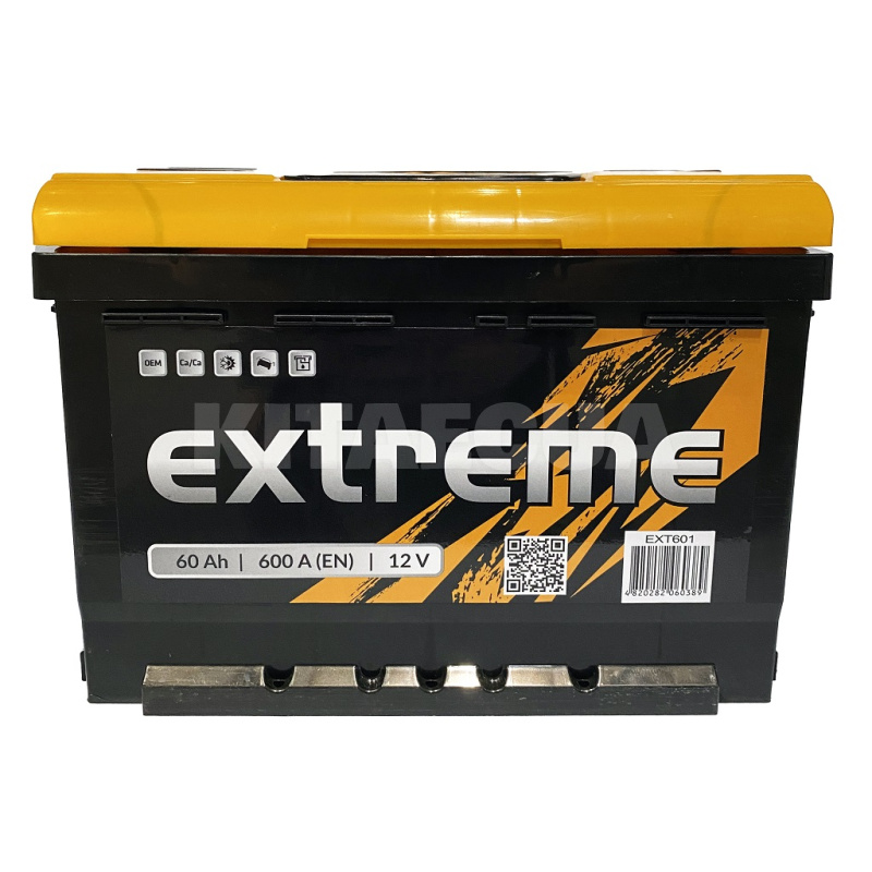 Аккумулятор автомобильный 60Ач 600А "+" справа EXTREME (EXT 6CT-60A(0))