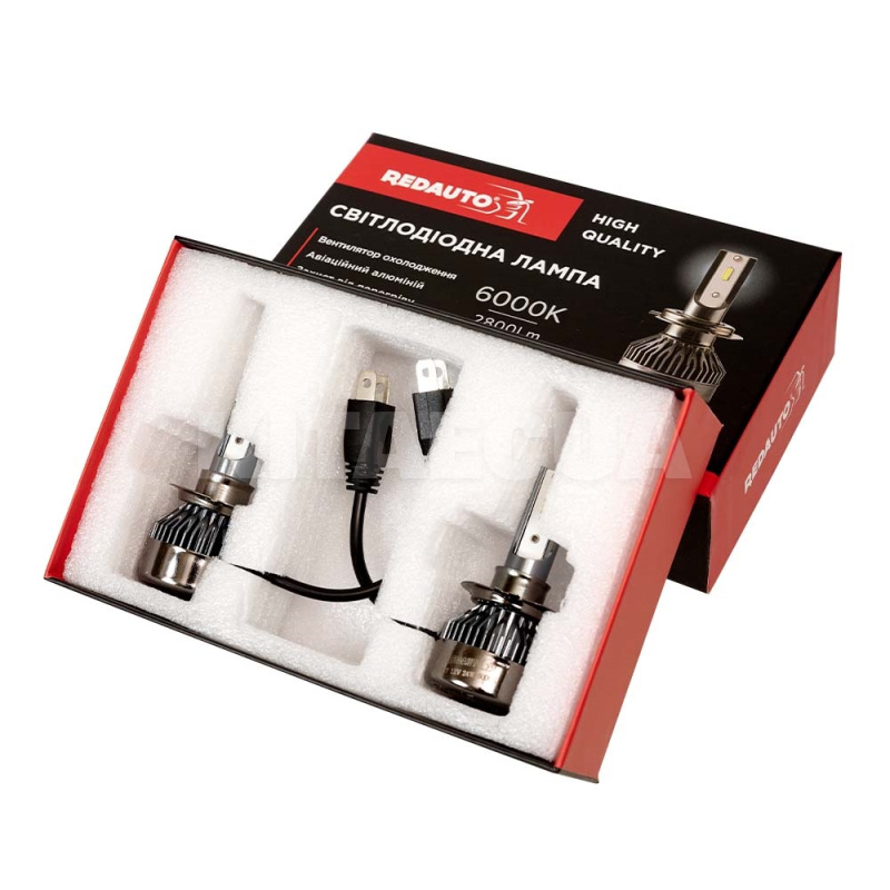 LED лампа для авто H7 25W 6000K REDAUTO (LEDH7) - 7