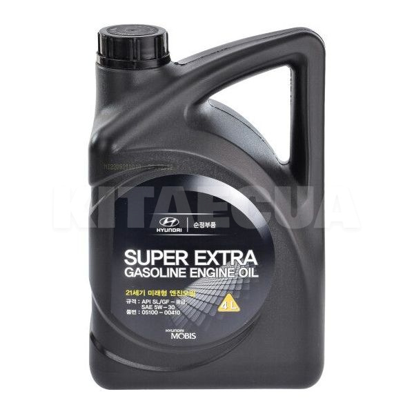 Масло моторное полусинтетическое 4л 5W-30 Super Extra Gasoline MOBIS (510000410-MOBIS)