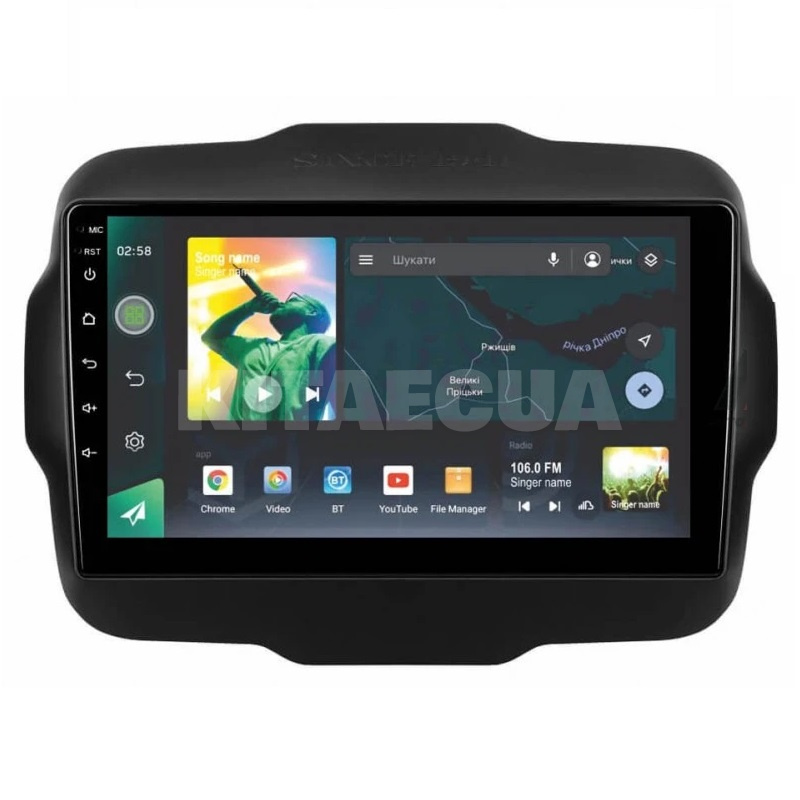 Штатна магнітола X9464 4+64 ГБ 9" Jeep Renegade 2014-2018 SIGMA4car (33543) - 2