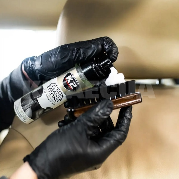 Набор по уходу за кожей салона Auron Set с щеткой и микрофиброй K2 (G420) - 3