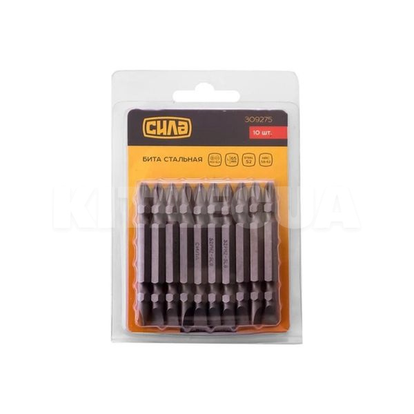 Біта двостороння РН2хSL6х65 мм 10шт. СИЛА (309275) - 2