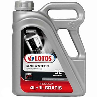 Масло моторне напівсинтетичне 5л 10W-40 SEMISYNTHETIC LOTOS