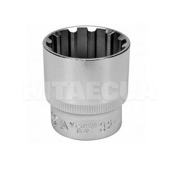 Головка торцева SPLINE 32 мм 1/2" 45 мм блістер YATO (YT-14839)