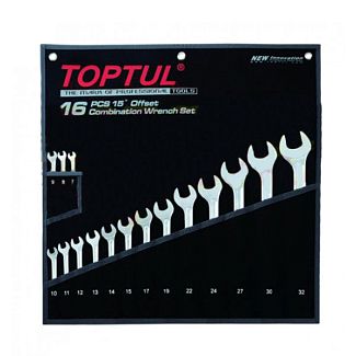 Набор ключей комбинированных 16 предметов 7-32 мм Hi-Performance TOPTUL