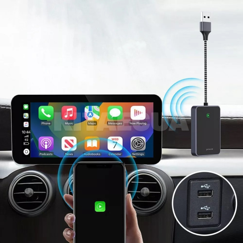 Беспроводной адаптер Bluetooth USB/Type-C iOS CarPlay СP-01 Wireless PROOVE (555520001) - 4