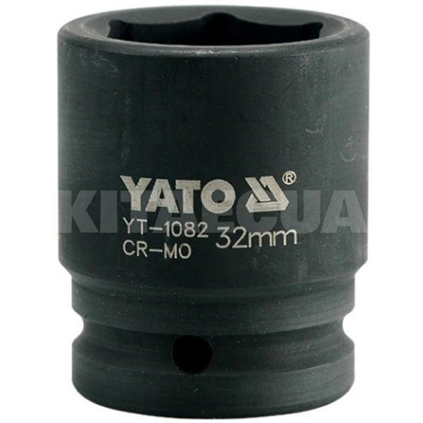 Головка торцевая ударная 6-гранная 32 мм 3/4" 56 мм YATO (YT-1082)