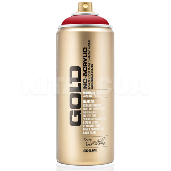 Фарба декоративна акрилова 400мл SHOCK 3020 "кроваво-червоний Кент" напівматова Gold MONTANA (285653-MONTANA)