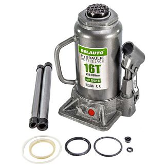 Домкрат гідравлічний пляшковий до 16т (220мм-420мм) телескопічний BELAUTO
